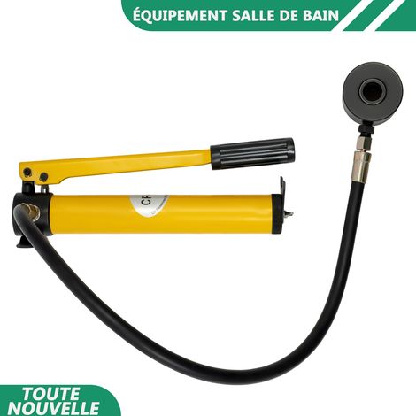 WAOBDLA 8Ton poinçon de knockout hydraulique manuel avec 6 x moules de coupe 22/27.5/34/43/49/60mm (1/5)