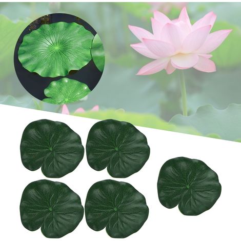 Lot de 5 Nénuphars Artificiels pour Décoration de Piscine ou Aquarium - Idéal pour la Mise en Scène et les Accessoires de Danse - Taille Petite-AUTRES (1/5)