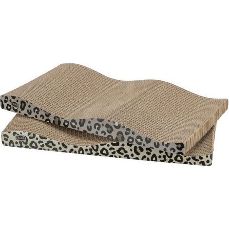 2er Set Kratzbäume - TRIXIE - LEO - 44 x 25 x 6 cm - Leopardenmuster