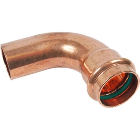 Coude de transition solaire à sertir laiton rouge 28 mm x 3/4’’ F/FF contour V