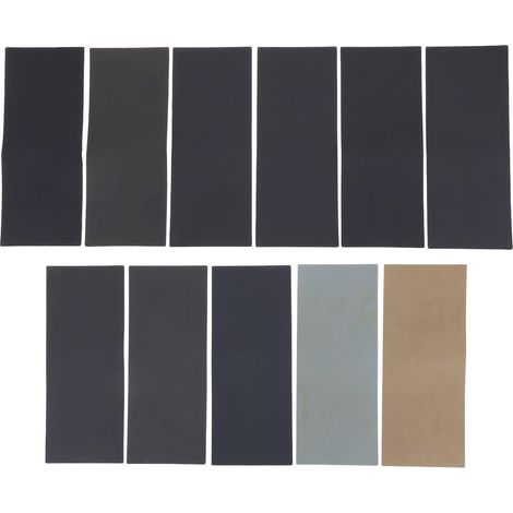 66 Pièces de Papier de Verre Humide Et Sec 9,3 X 23 Cm pour Polir Les Voitures Le Bois Les Meubles La Pierre La Peinture Le Métal (1/5)