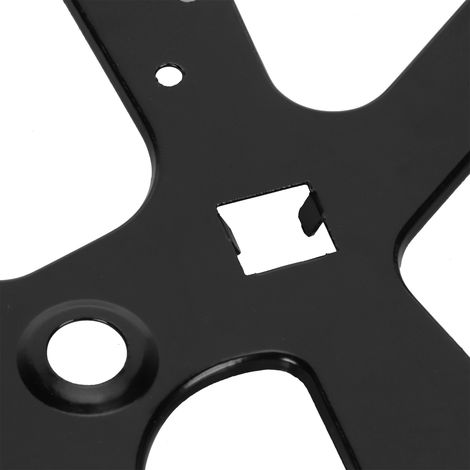 Charnière pour Commode de Chaussures - Rack Tournant à Double Plateau en Acier Froid - Accessoire de Rangement Noir (2 pièces, 260x240mm) (1/5)