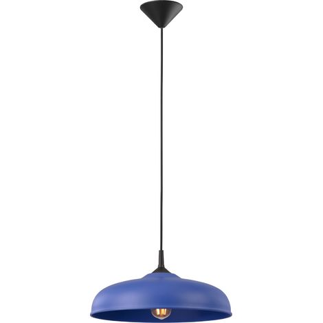 Suspensions Gina acier outremer 1xE27 38cm Sollux (1/5)