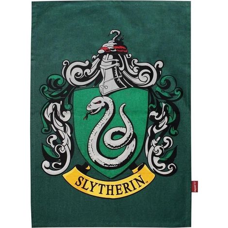 Strofinaccio da cucina con lo stemma di Serpeverde di Harry Potter