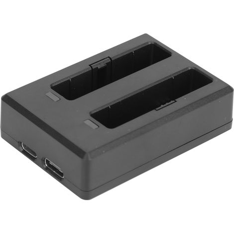 Chargeur portable SJCAM USB A10 pour batteries DV à double emplacement avec interface d'entrée micro-USB Type-C (1/5)