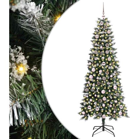 Sapin de Noël,Arbre de Noël artificiel avec 300 LED Vert 76 x 76 x 180 cm CFW82737 (1/5)