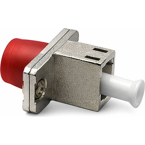 Adaptador híbrido Qoltec LC/UPC - FC/UPC  Simplex  Multimodo (1/4)