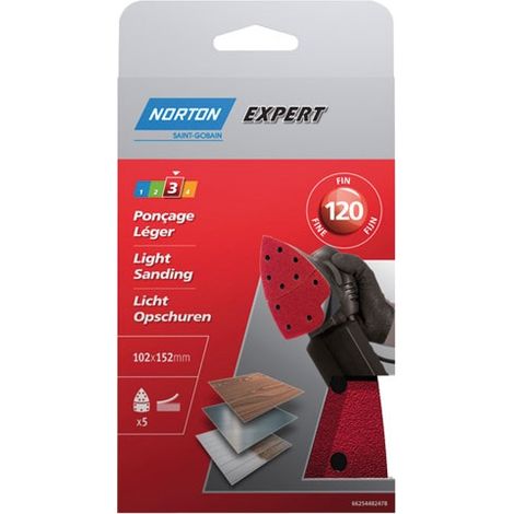 NORTON - Patins multiponceuse 102x152 grain 120 expert (1/5)