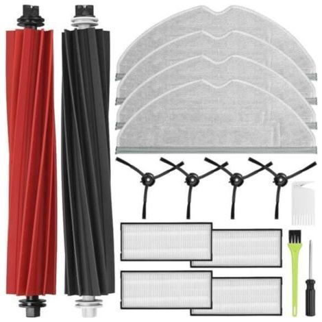 Ultra, cepillo principal doble, cepillo lateral, filtro HEPA, paños de limpieza, repuestos, accesorios para aspiradora (1/5)