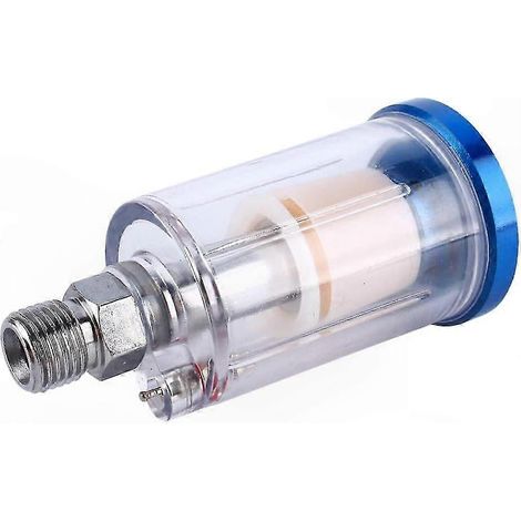 Pistolet à peinture avec régulateur d'air 1/4" et séparateur eau-huile, filtre déshydrateur pour tôles métalliques, apprêt automatique, modèle gravitaire, 1 pièce (1/5)