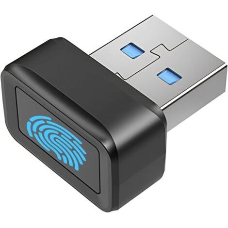 1 Lecteur D'empreintes USB, Reconnaissance 0,5s, Capteur 360°, Stockage 10 EmpREintes, Pour Sécurité Ordinateur (1/5)