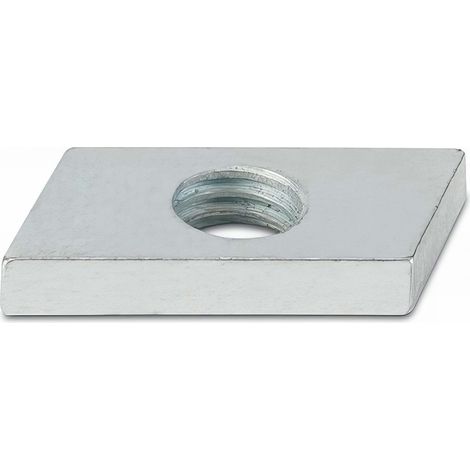 Index – 100 écrous guide perforé M6 zingués – Pour installation collier support – Dimensions 20-10, 25-8, 25-11, 27-18, 28-30 (1/3)