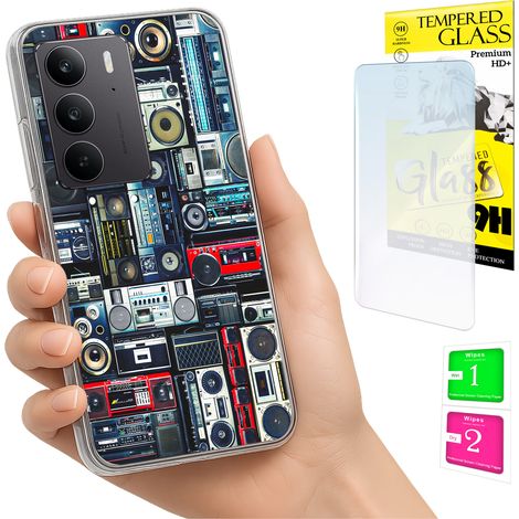 Funda para Realme C75 / 14X 5G con cubierta trasera para fotos y cristal 9H. (1/5)