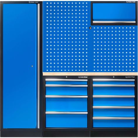 KING TONY - Demi mobilier d'atelier option droite - bleu (1/5)