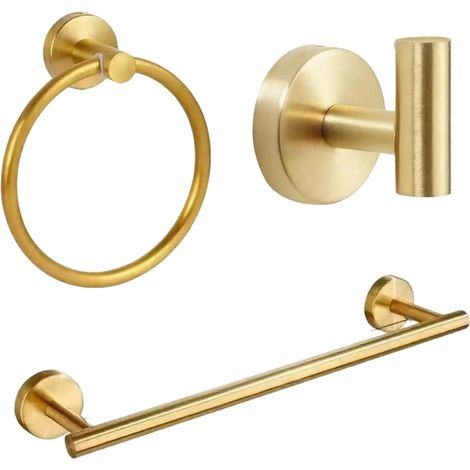 Ensemble de salle bain durable 5 pièces avec porte-papier toilette (1/5)