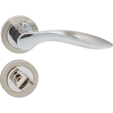 DOMINO Poignée de porte DARIA-R M6/M9 WC Poignée avec rosace WC (1/5)