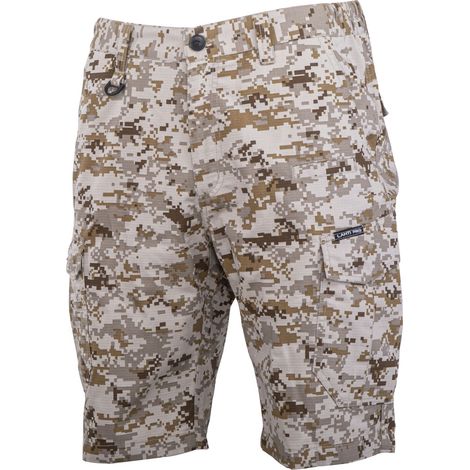 Pantalones cortos beige con estampado de camuflaje pixelado, talla "M", CE, lahti (1/3)