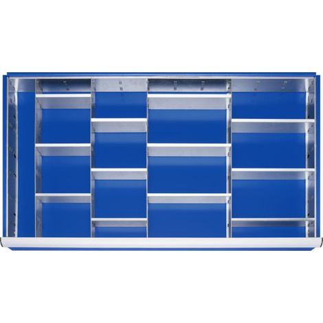 Kit de compartimentation Rau tiroir-XXL H 180-360mm 4 séparations + 16 parois enfichables