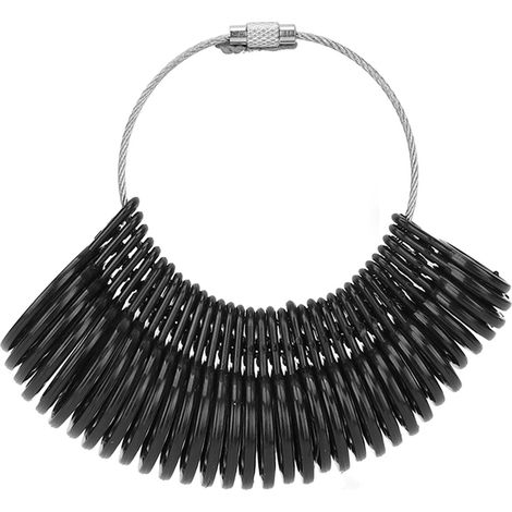 Jauge de Taille de Doigt Professionnelle Portable pour Mesure de Bagues de Mariage et Bijouterie (1/5)