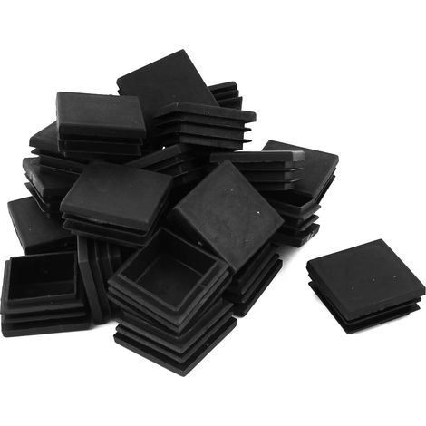24 Stück Kunststoff schwarz-Platz Ausblendung Endkappen Rohreinsätze40mm x 40mm DE de