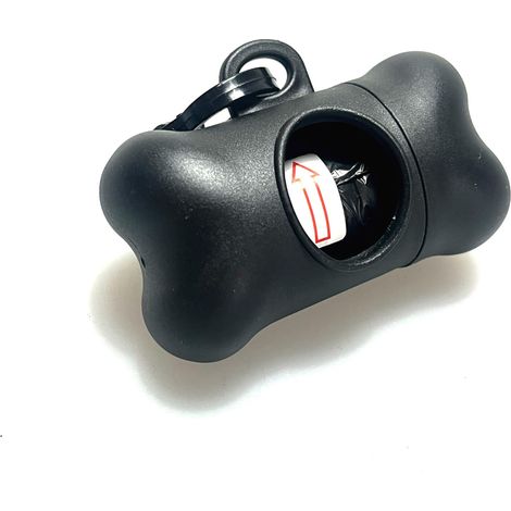 Distributeur de sacs à déjections canines, portable, à suspendre, avec 1 rouleau de sacs anti-fuite, à fixer à la laisse du chien, 1 rouleau de sacs anti-fuite (1/5)