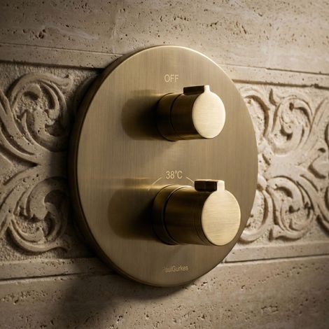 Thermostat PaulGurkes pour 1-3 consommateurs Retro laiton bronze nostalgique (1/4)