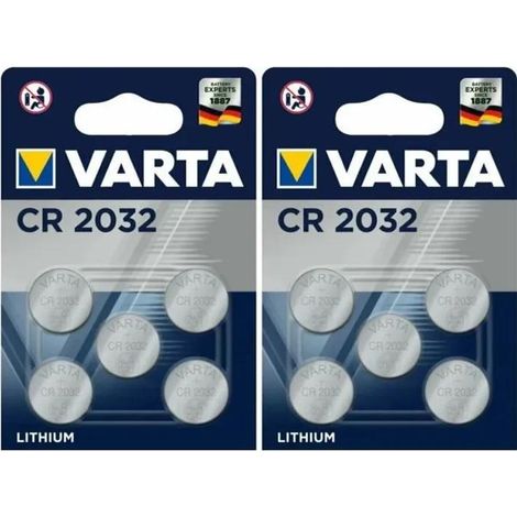 Pile bouton varta CR2032 lithium 3 volts capacité 230 mAh