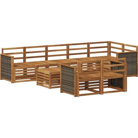Sofa Sets Solid Acacia Wood vidaXL (1/5)