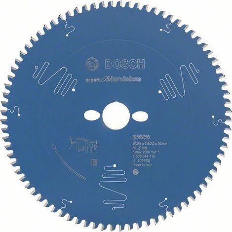 Bosch Professional 2608644112 - Blade de sega circolare CSB Expert Aluminium: 254x30x2.8/2x80D