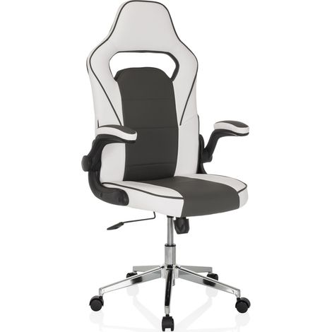 Gaming Stuhl / Bürostuhl GAME SPORT PRO Kunstleder weiß/dunkelgrau mybuero