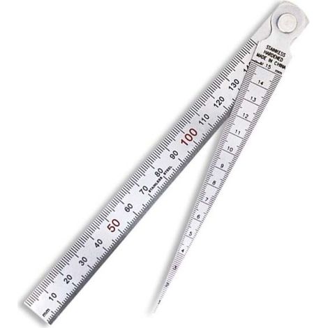 Spaltlehren-Set Fühlerlehre Lineal Messlehre Reglet Lineal Fühlerlehren Nietwerkzeug Keilform Lineal Stahlventil (1/3)