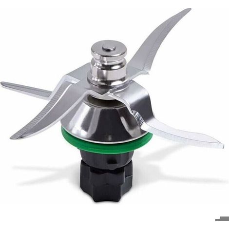 Lame de rechange pour Thermomix - ® - Compatible TM5/6 - Joint vert inclus - Acier inoxydable - Facile à nettoyer (1/4)