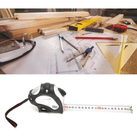 Luban-Lineal 7,5 m x 25 mm, Hochpräzises Feng-Shui-Lineal, Dinglan-Lineal, 7,5 m Stahl-Maßband zum Messen von Verbindungskästen. (1/5)