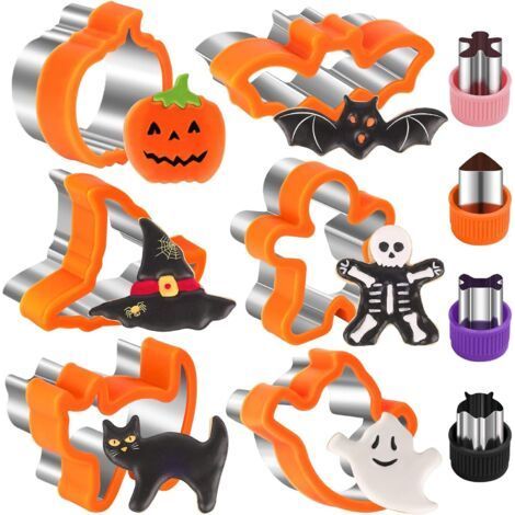 Halloween Cookie Cutters for Kids, Uncut Sandwich Cookie Cutters for Kids Lunch