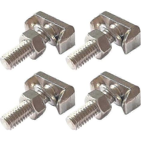 Compatible avec le connecteur de fixation de borne de câble de batterie automobile universel à filetage M6, boulon en T de remplacement, référence 19116852, kit de remplacement de 4 pièces (1/5)