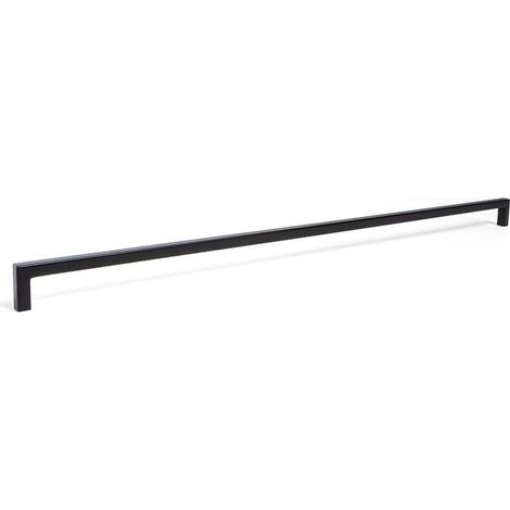 tirador zamak ''u'' acabado negro mate dist. agujero dist. 492mm.