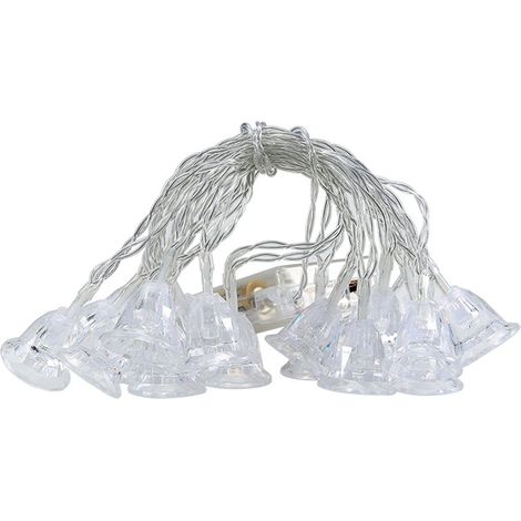 Guirlande Lumineuse À Leds - Guirlande De Chimes Murale Avec 20 Ampoules - Pour Décoration Intérieure Et Extérieure - 3 Mètres - Fonction Marche/Arrêt (1/4)