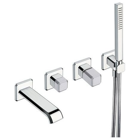 FACADE MITIGEUR ENCASTRE BAIN DOUCHE ITALY POIGNEE CALACATTA - CRISTINA ONDYNA IT10251CC