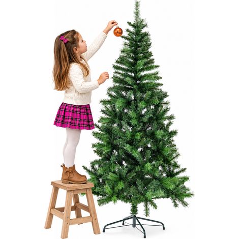Albero di Natale 150cm Canadese Verde con 371 Punte Folto Decorazione Foltissima (1/5)