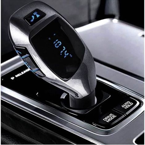 Kit voiture mains libres sans fil Bluetooth FM Transmetteur LCD lecteur MP3 Chargeur USB@XFM70316622 (1/4)