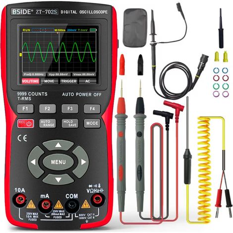 Irovami Multimètre oscilloscope 2 en 1 – 48MSa/s, 10MHz, 9999pts – Idéal pour électronique, test, laboratoire (1/5)