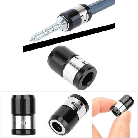Anello magnetico per cacciavite da 6,35 mm, lungo 21 mm (10 pezzi)