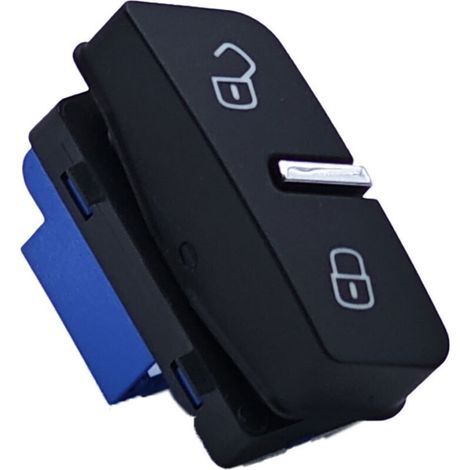 7P6962126A Bouton de commande Interrupteur de sécurité Interrupteur de verrouillage central de porte, adapté aux Volkswagen Touareg 2011-2015, contrôle la fonction de sécurité du verrouillage central