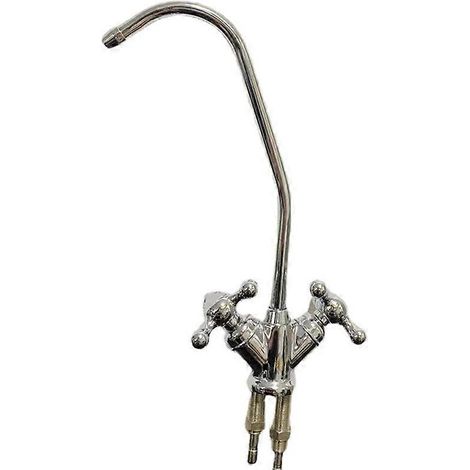 Robinet de cuisine commercial avec filtre à eau, double interrupteur, raccord de tuyau 1/4 pouce à l'arrière, filtre osmotique, système de purification, robinet d'eau potable directe (1/5)