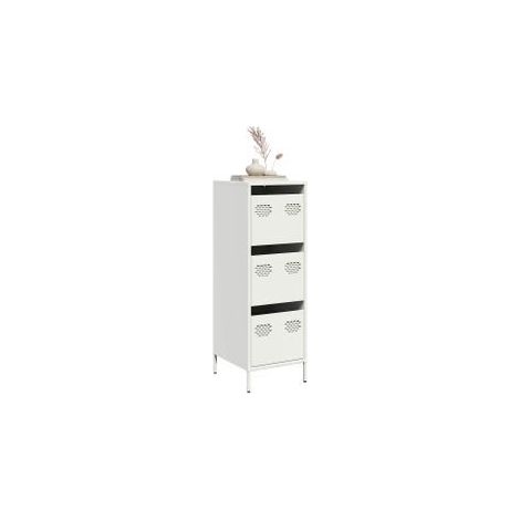Buffet haut blanc 39x35x103,5 acier (1/5)