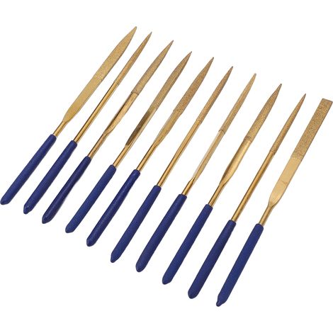 Kit de 10 limes diamantées à lames trempées, antirouille et résistantes à la corrosion, pour une efficacité accrue. (1/5)