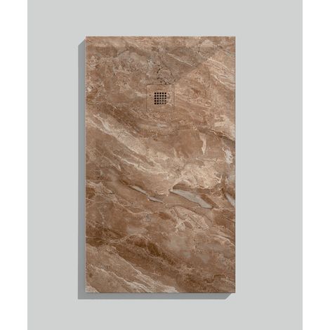 Receveur de douche Empereur clair, finition Lisse Stone 3D, grille de couleur - 140 x 90 cm (1/4)