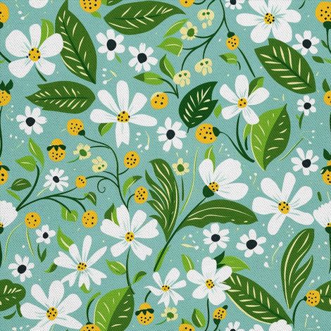 Tela decorativa para exteriores Oxford - Motivo primaveral I DX7214 (1/5)