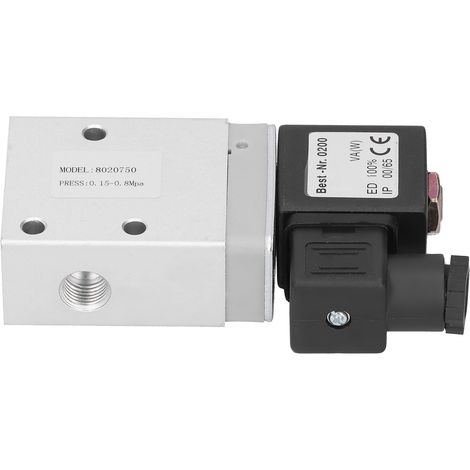 Électrovanne 2 positions 3 voies à commande unique, distributeur directionnel 6 mm de diamètre 8020750AC110V (1/5)
