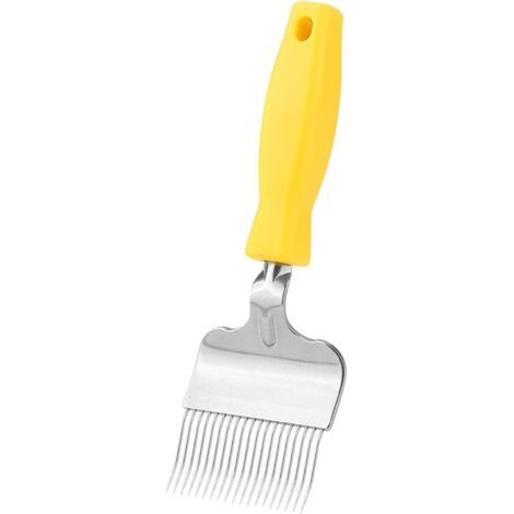 Fourchette à décapsuler le miel, peigne d'abeille en acier inoxydable grattoir pour extracteur d'abeilles, 22,1 x 7,1 cm